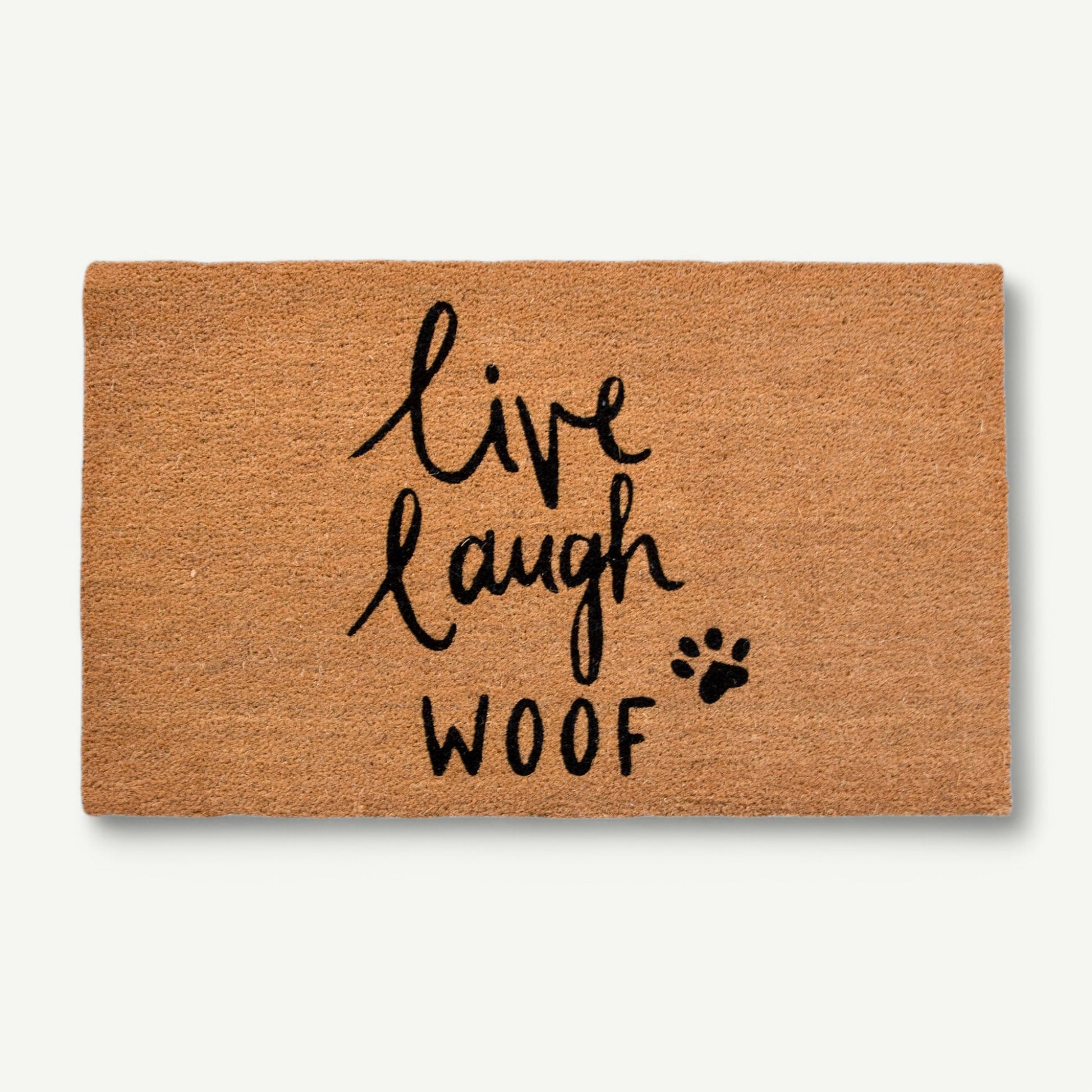 live laugh woof convertible entrance doormat - 4 Cats & Dogs Home Furnishings Inc