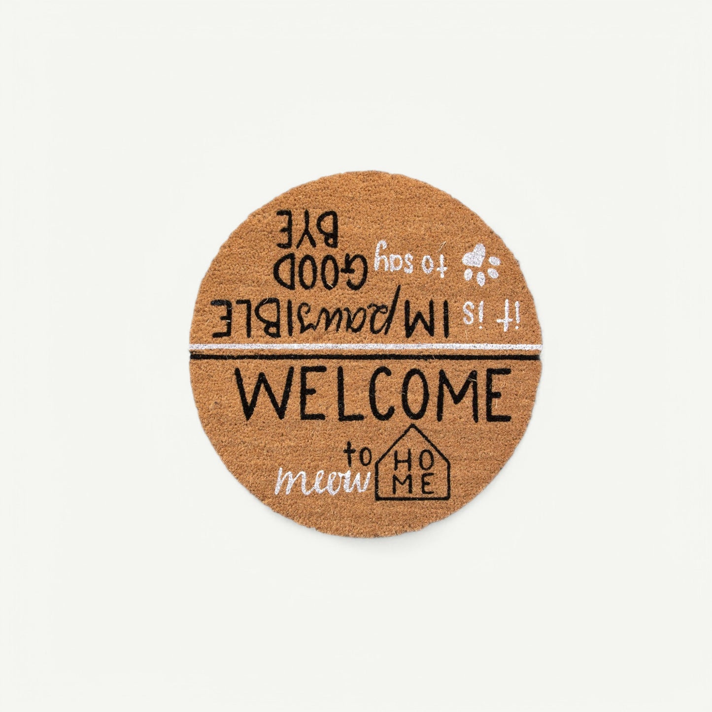 hello, goodbye convertible entrance doormat - 4 Cats & Dogs Home Furnishings Inc