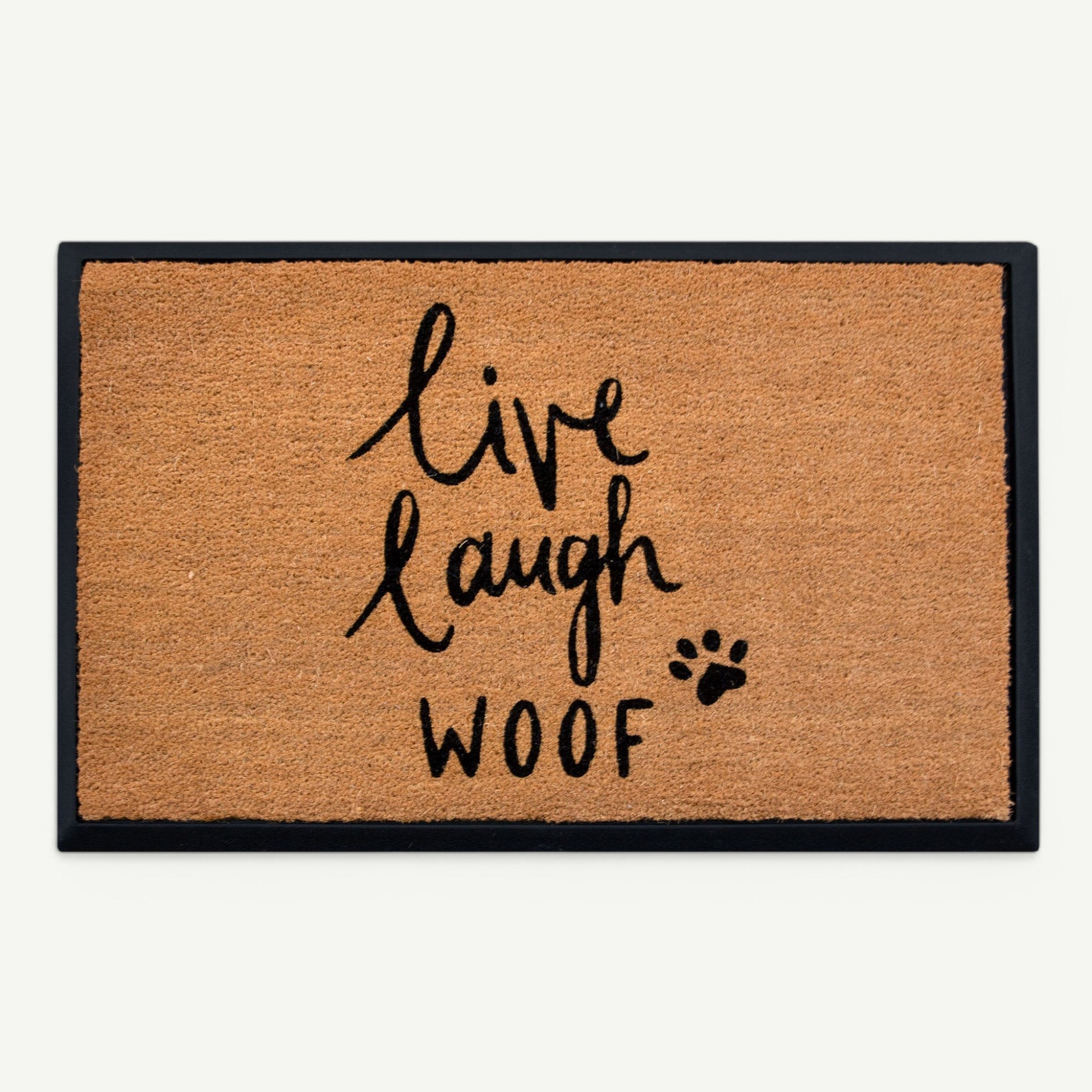 live laugh woof convertible entrance doormat - 4 Cats & Dogs Home Furnishings Inc