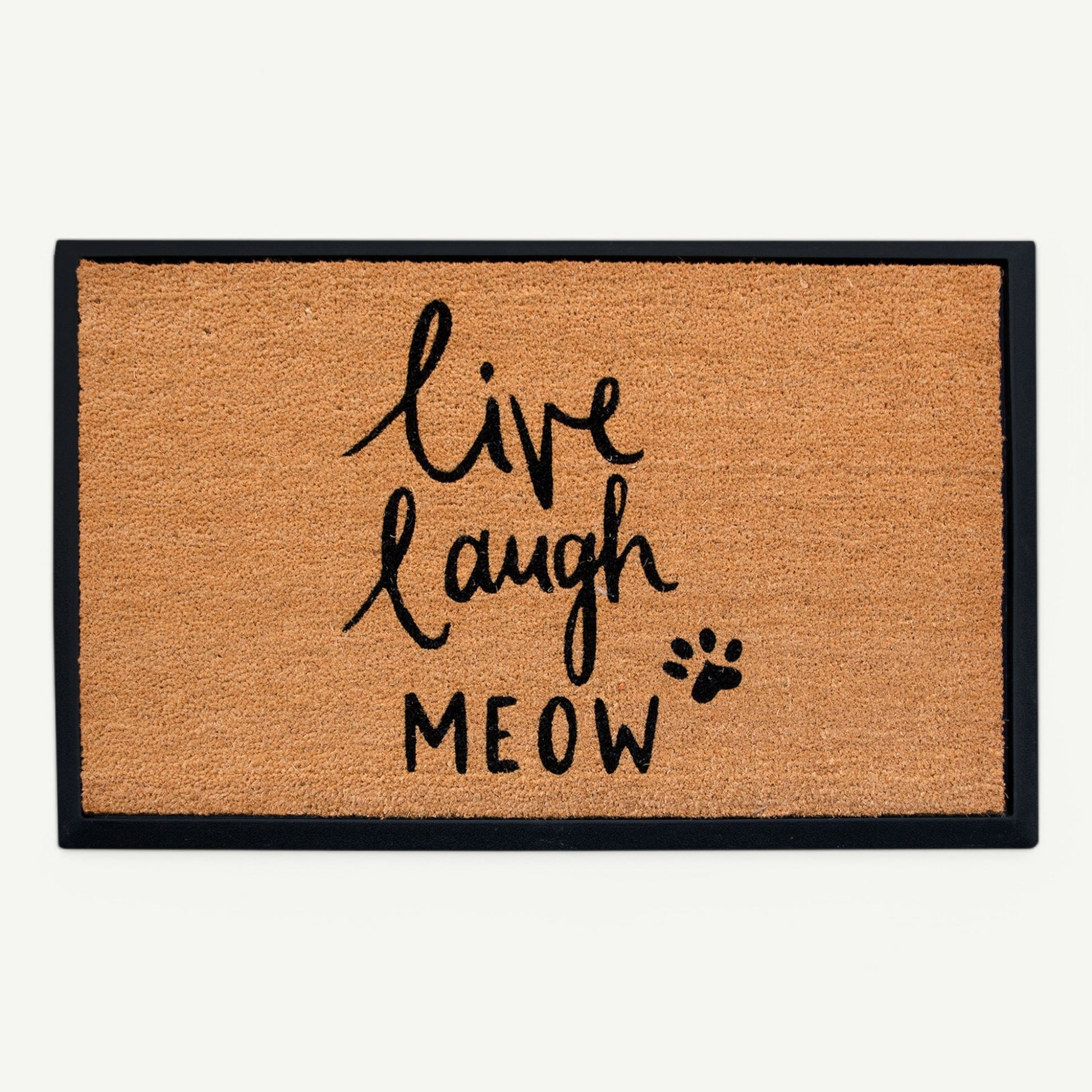 live laugh meow convertible entrance doormat - 4 Cats & Dogs Home Furnishings Inc
