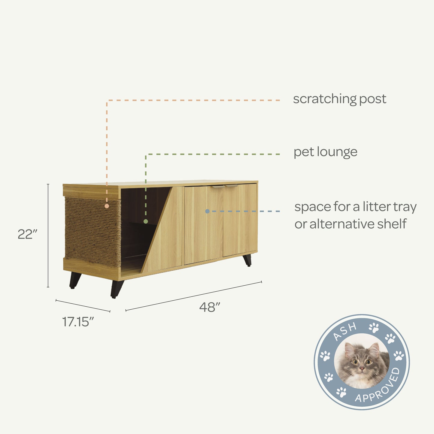 jessie litter cabinet - 4C&D Home Furnishings