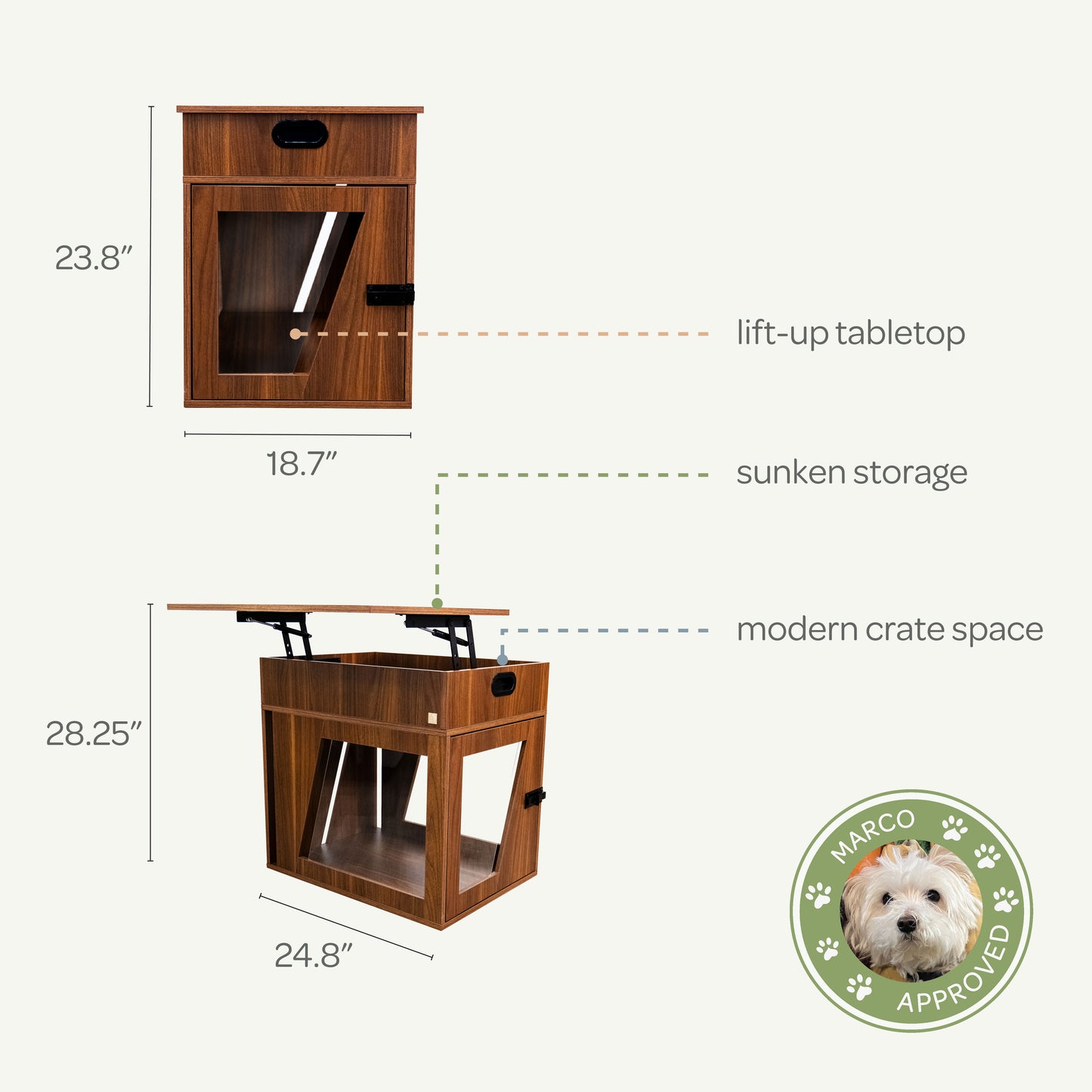 louie pet crate - 4C&D Home Furnishings