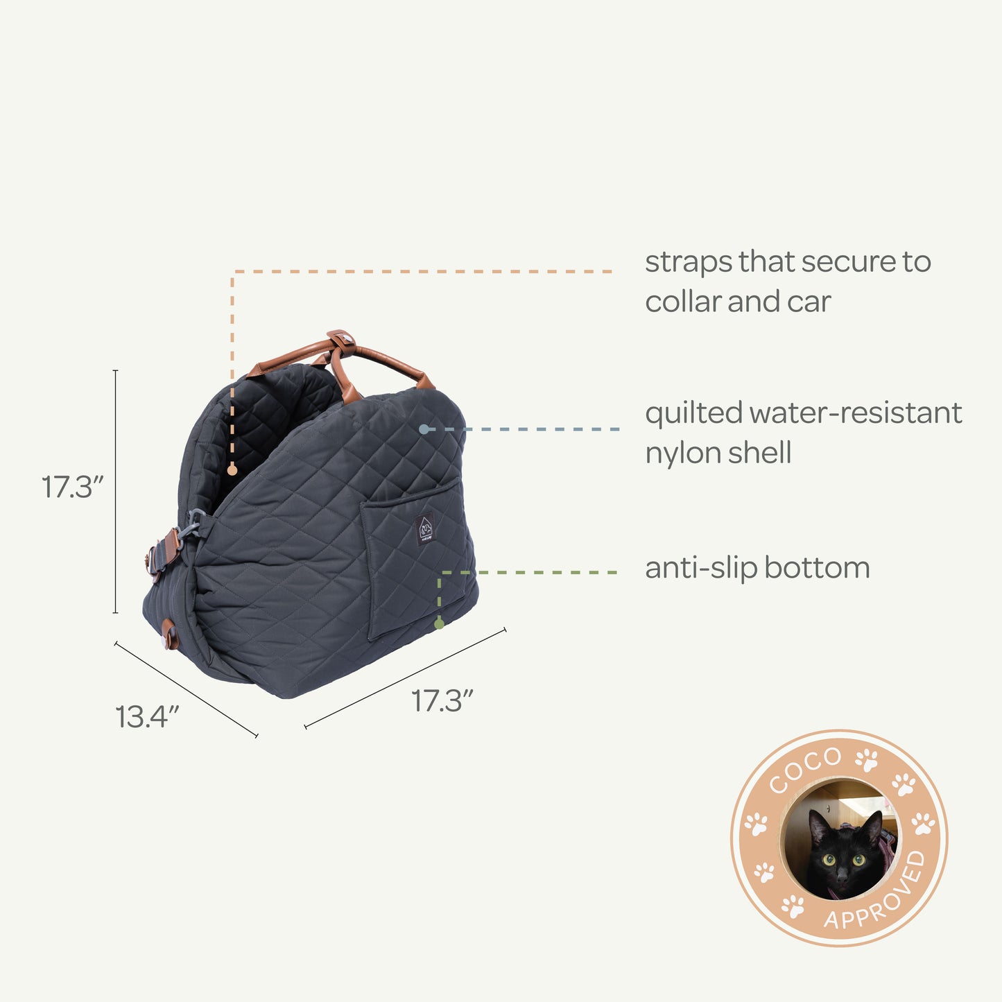 mew mew travel pet bed - 4C&D Home Furnishings