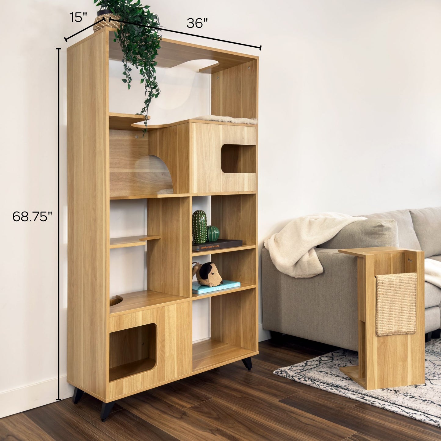 clifford cat tree bookshelf - 4C&D Home Furnishings