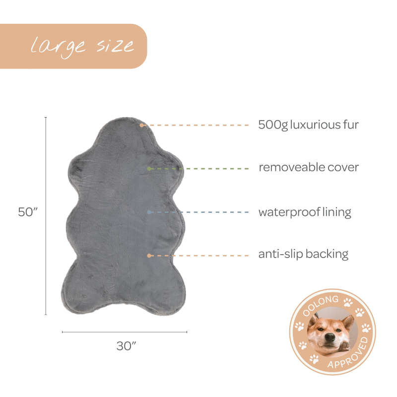 hide shape leakproof dog bed - 4C&D Home Furnishings