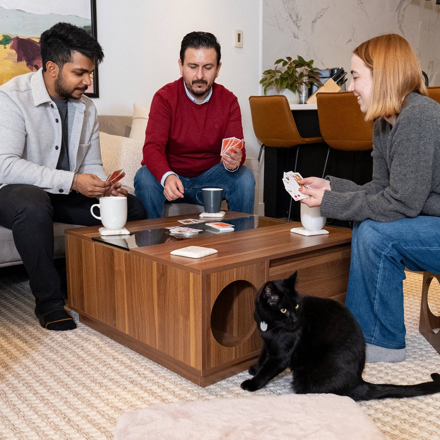 coco - modern coffee table  -4 Cats & Dogs Home Furnishings Inc