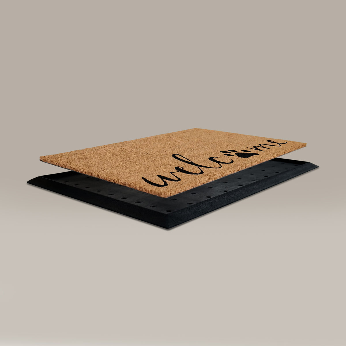 foot + paw rectangular doormat set - 4C&D Home Furnishings