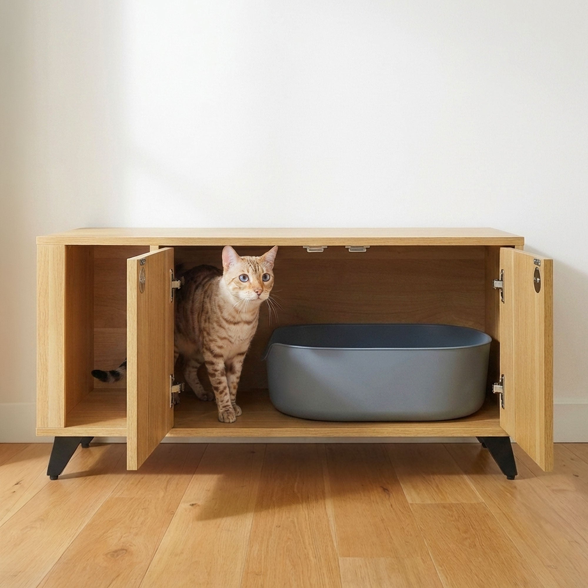 Elevates Your Space While Hiding the Litter Box