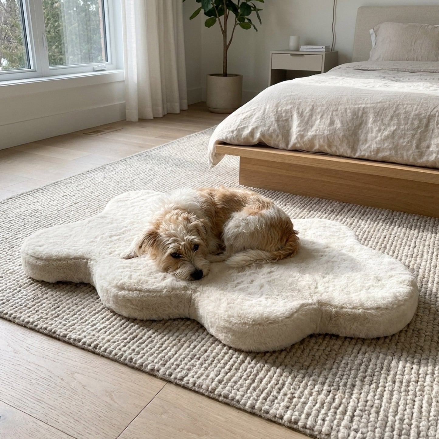 hide shape leakproof dog bed - 4C&D Home Furnishings