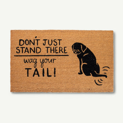 wag your tail! convertible entrance doormat - 4 Cats & Dogs Home Furnishings Inc