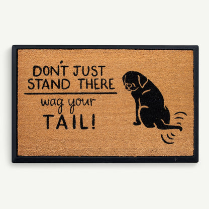 wag your tail! convertible entrance doormat - 4 Cats & Dogs Home Furnishings Inc