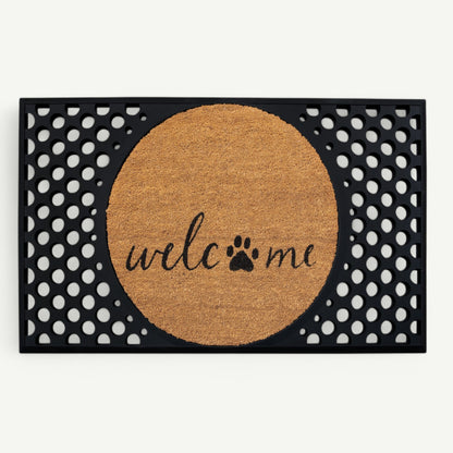 welcome + paw convertible entrance doormat - 4 Cats & Dogs Home Furnishings Inc