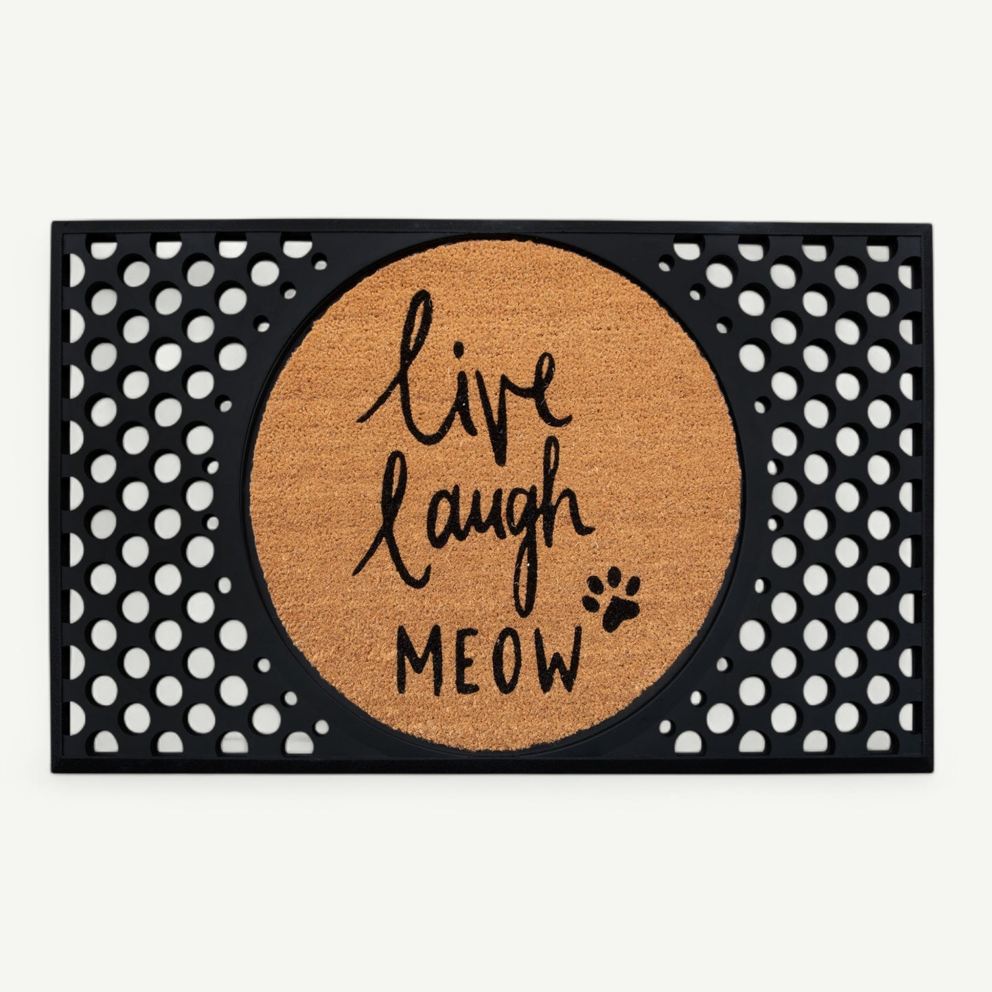 live laugh meow convertible entrance doormat - 4 Cats & Dogs Home Furnishings Inc