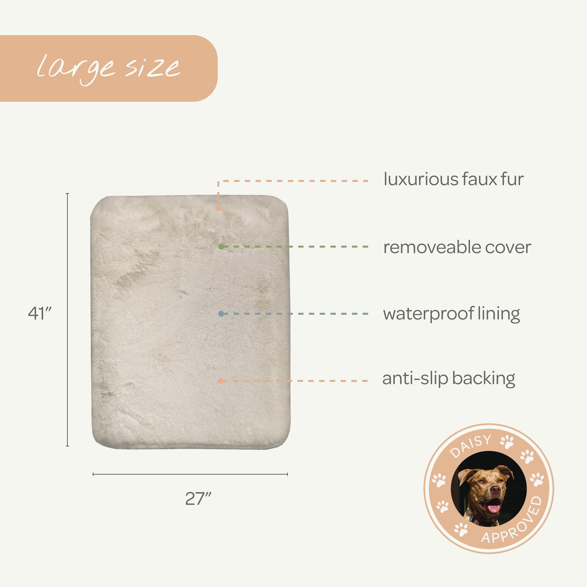Pixie Pad Leakproof Dog Bed - 4C&D Home Furnishings
