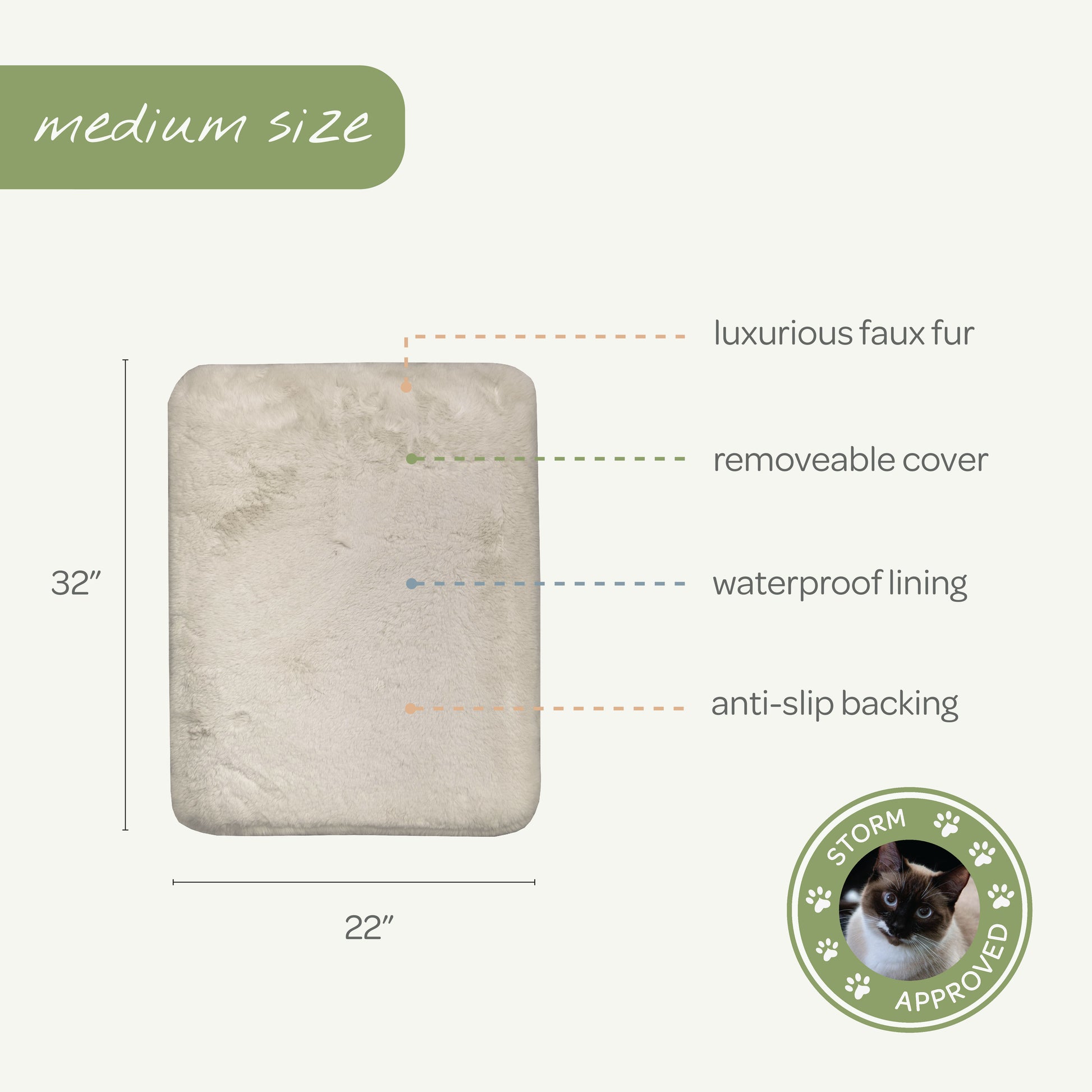 Pixie Pad Leakproof Dog Bed - 4C&D Home Furnishings