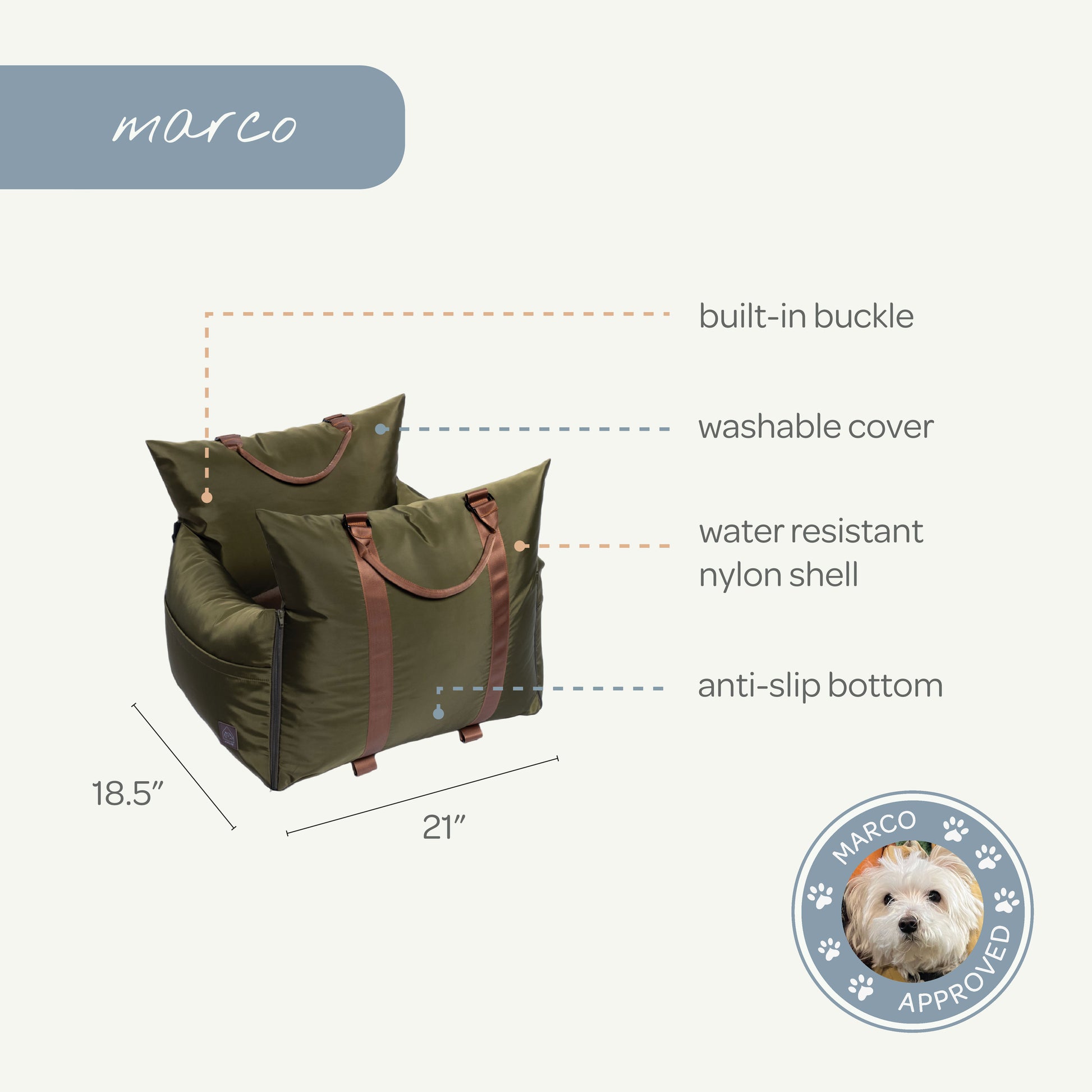 marco XL travel pet bed - 4C&D Home Furnishings