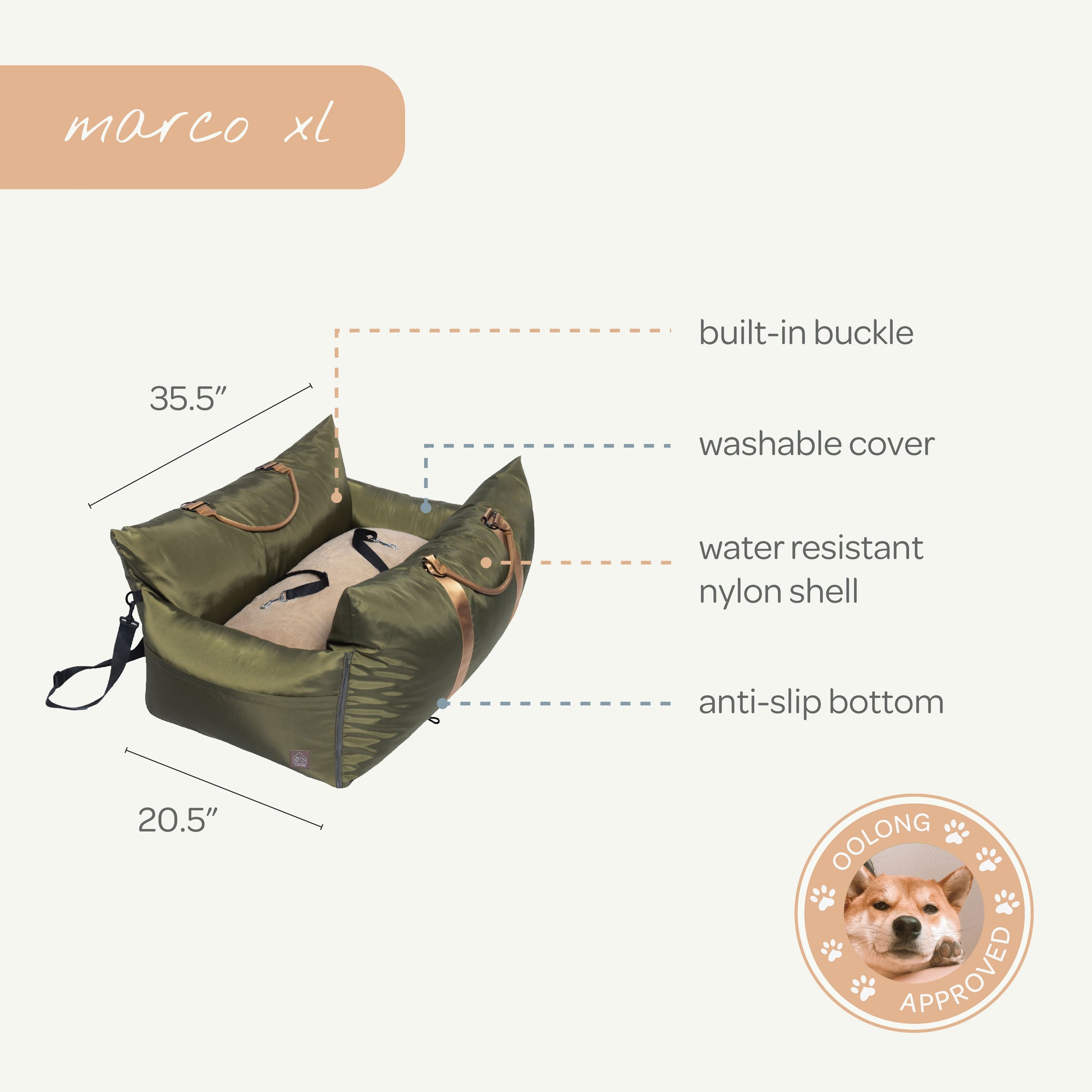 marco XL travel pet bed - 4C&D Home Furnishings