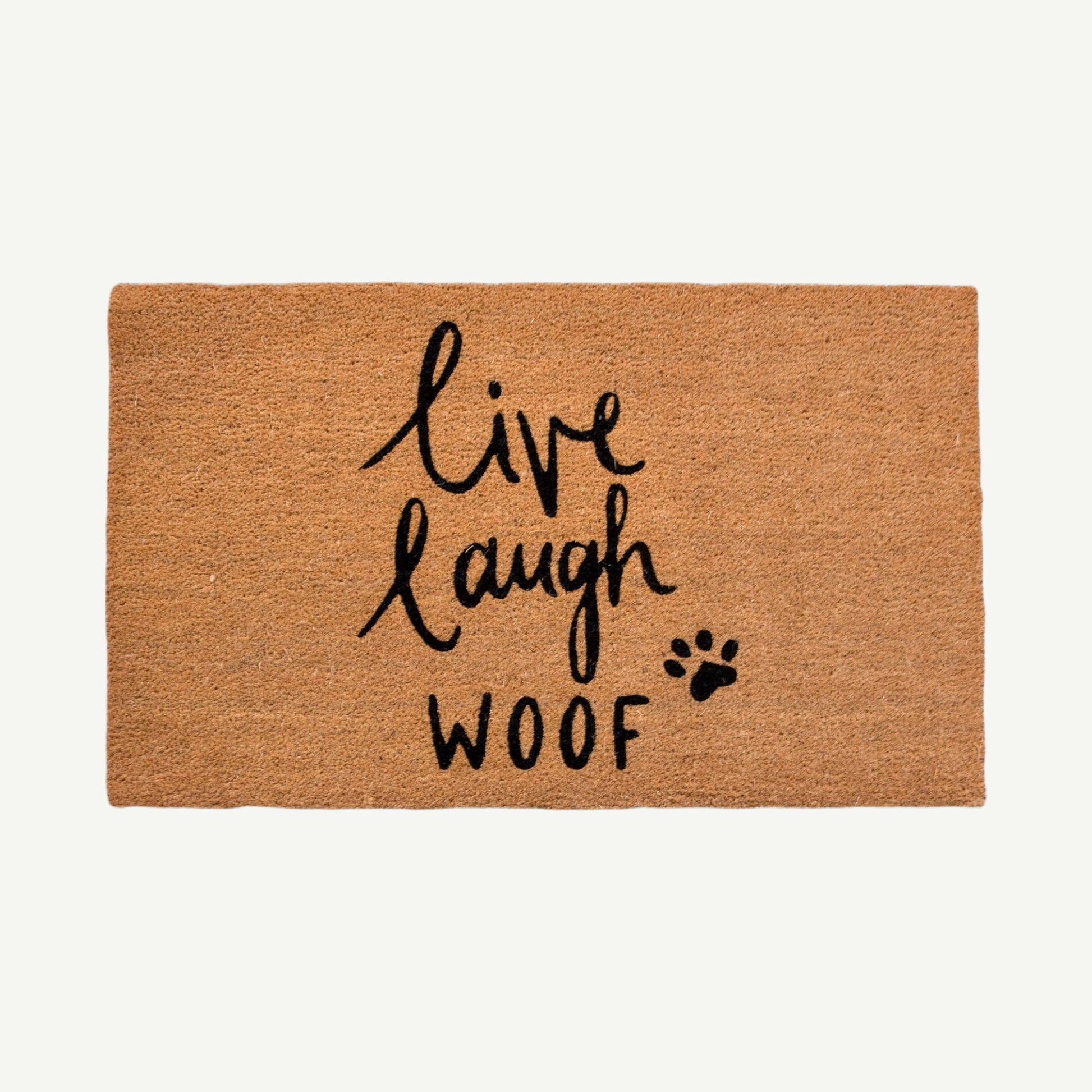 live laugh woof convertible entrance doormat - 4C&D Home Furnishings