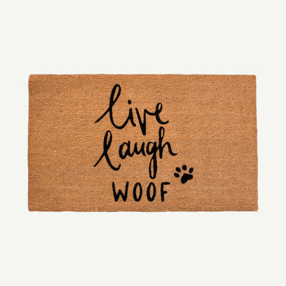 live laugh woof convertible entrance doormat - 4C&D Home Furnishings