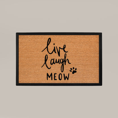 live laugh meow rectangular doormat set - 4C&D Home Furnishings