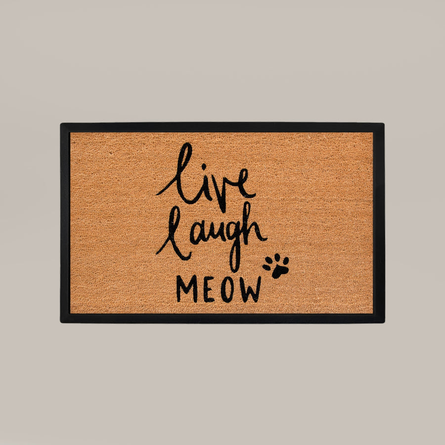 live laugh meow rectangular doormat set - 4C&D Home Furnishings