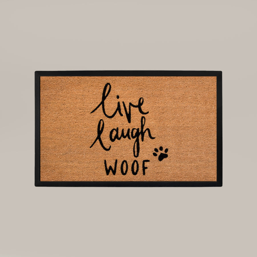 live laugh woof rectangular doormat set - 4C&D Home Furnishings