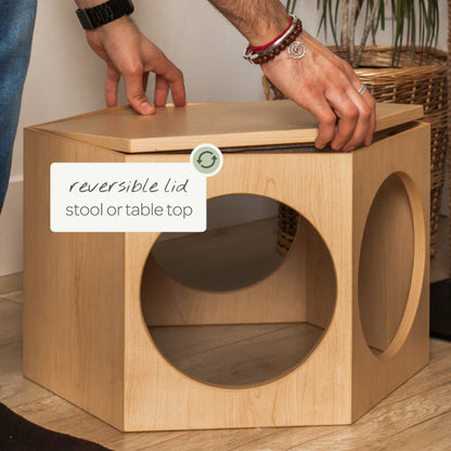 suki cat stool and shelf - 4C&D Home Furnishings