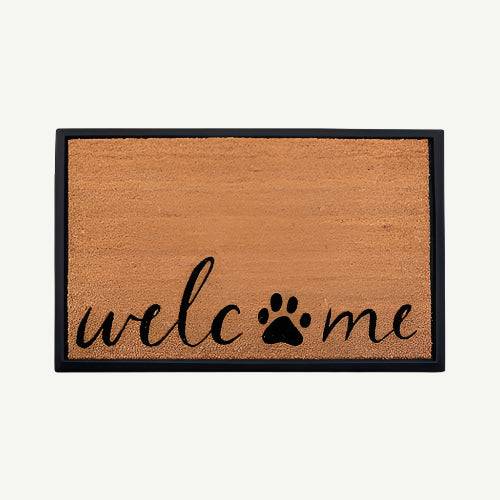 welcome + paw -convertible entrance doormat- 4 Cats & Dogs Home Furnishings Inc