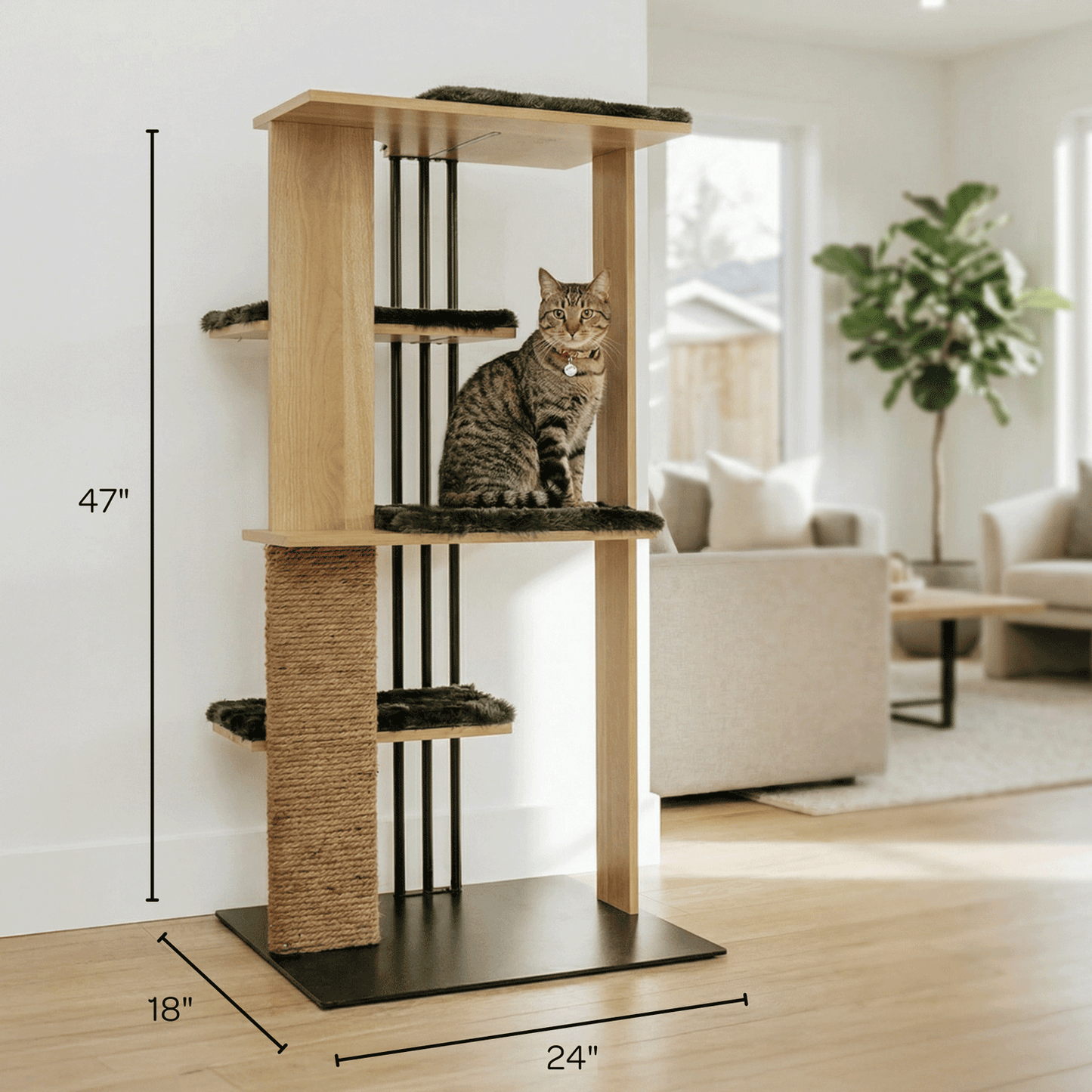 cali cat tree - 4C&D Home Furnishings