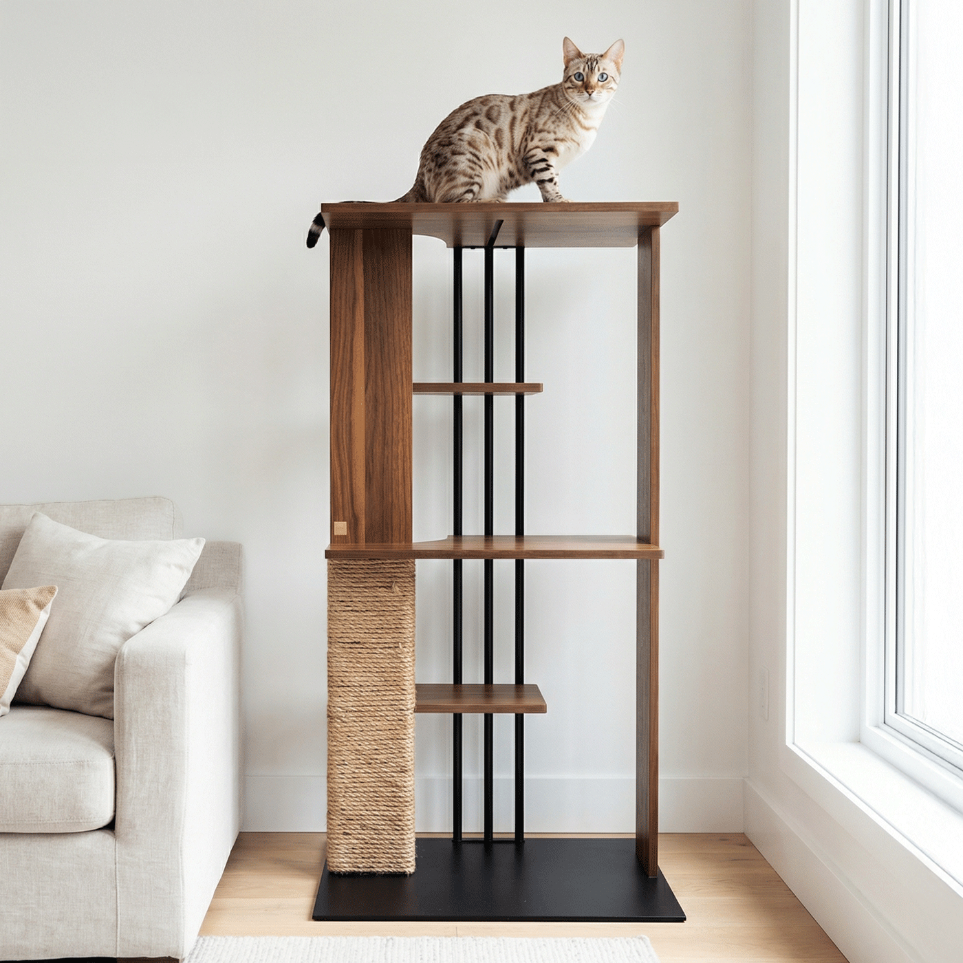 Cali Cat Tree — Modern Cat Furniture | 4 Cats & Dogs Home
