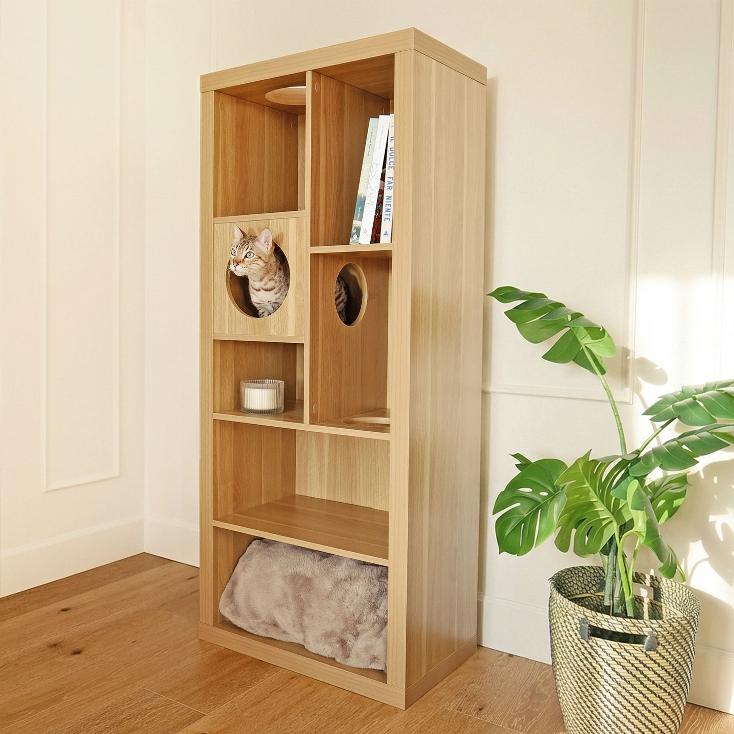 cliff jr.- cat tree bookshelf - 4C&D Home Furnishings