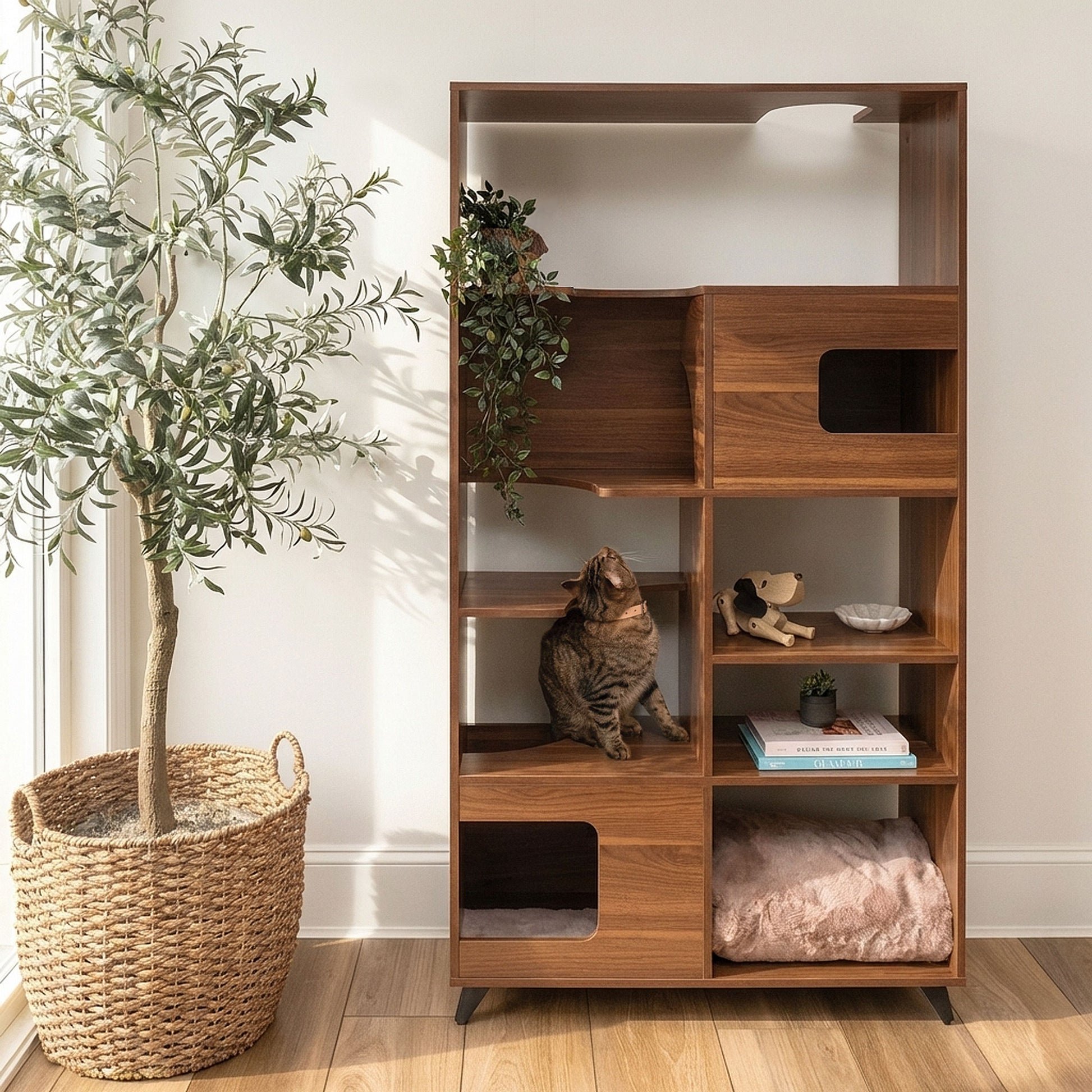 clifford cat tree bookshelf - 4C&D Home Furnishings