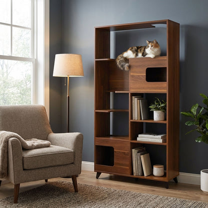 clifford cat tree bookshelf - 4C&D Home Furnishings