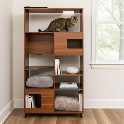 clifford cat tree bookshelf - 4C&D Home Furnishings