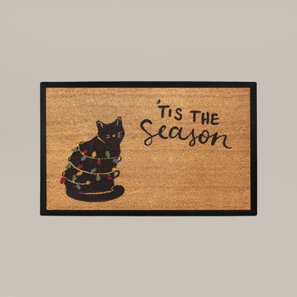christmas+cat rectangular doormat set - 4C&D Home Furnishings