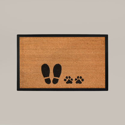 foot + paw rectangular doormat set - 4C&D Home Furnishings