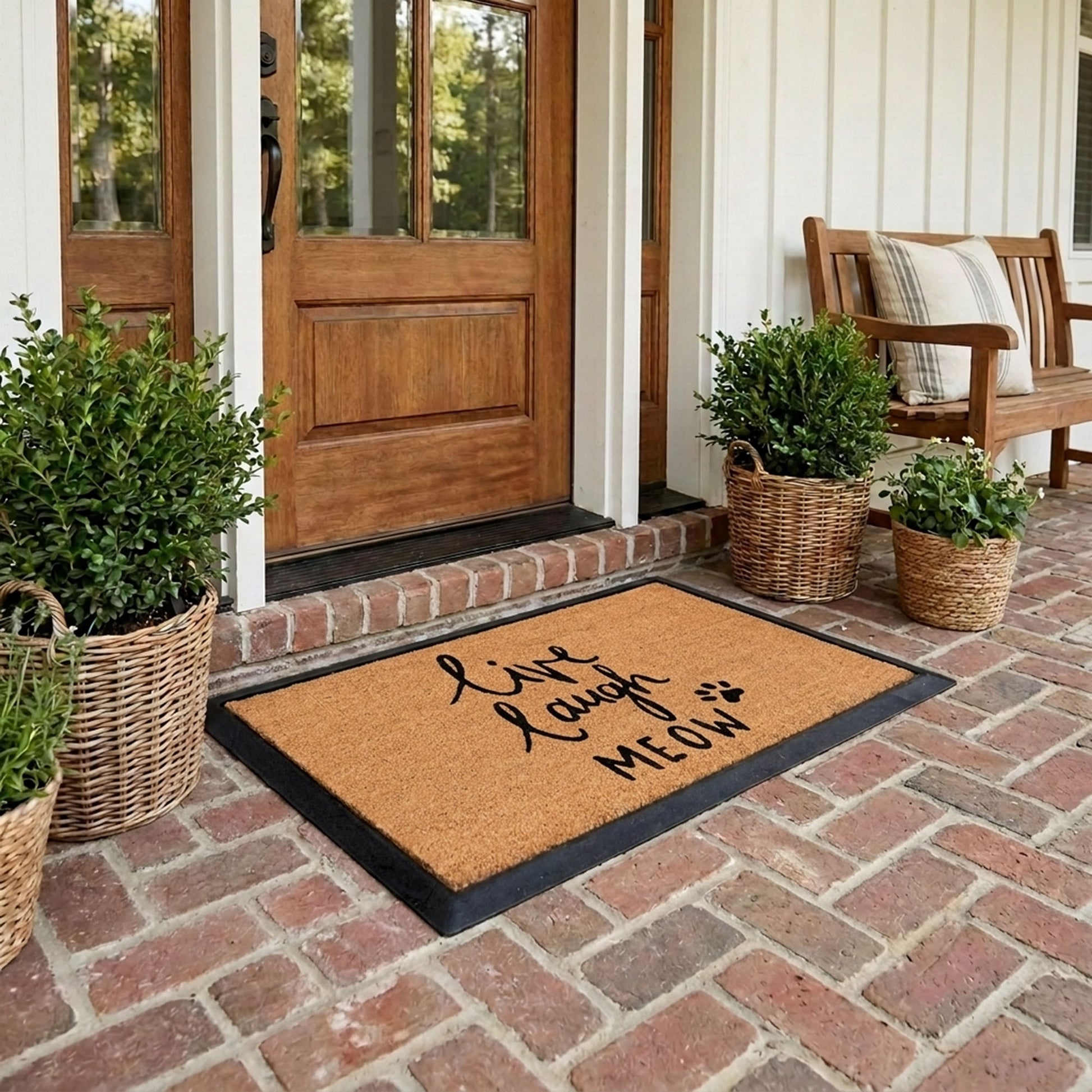 live laugh meow rectangular refill - 4C&D Home Furnishings