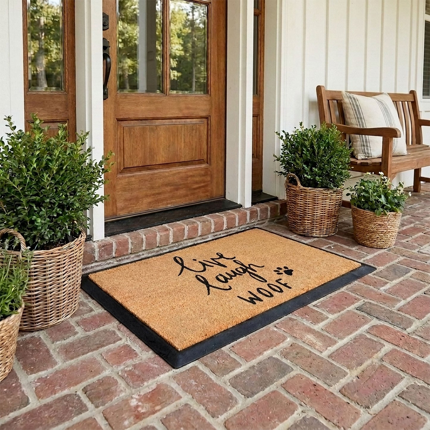 live laugh woof rectangular refill - 4C&D Home Furnishings