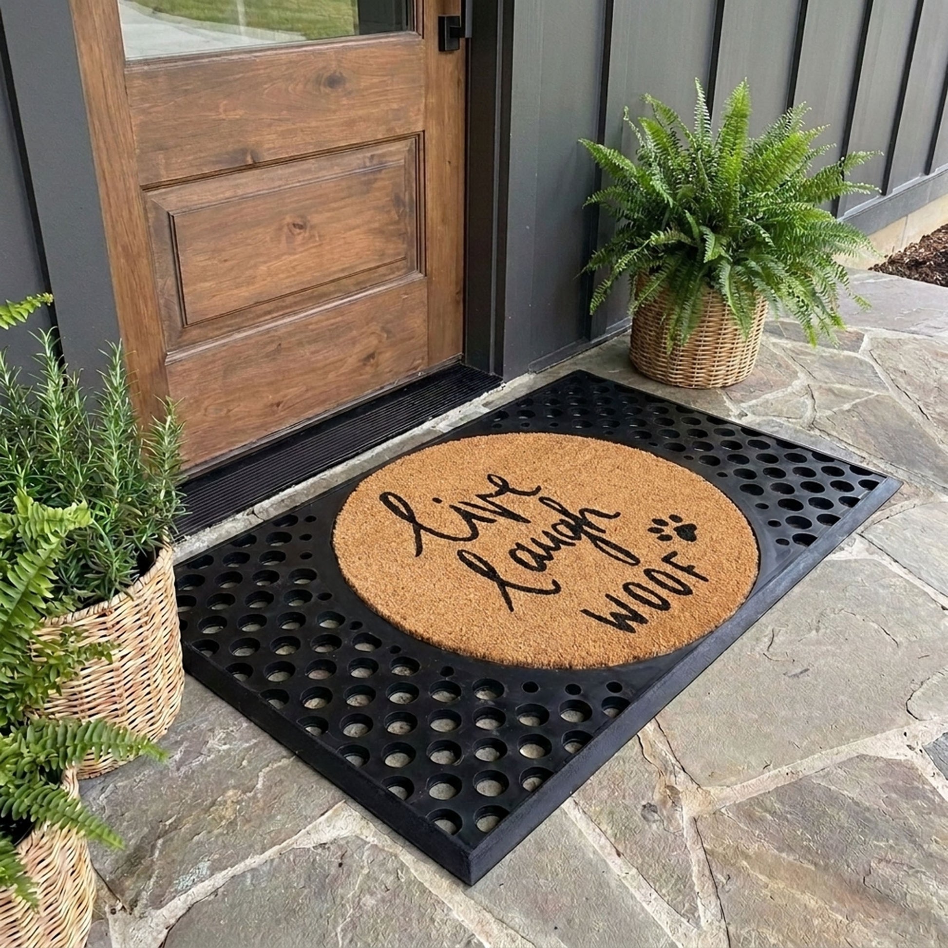 live laugh woof round refill - 4C&D Home Furnishings