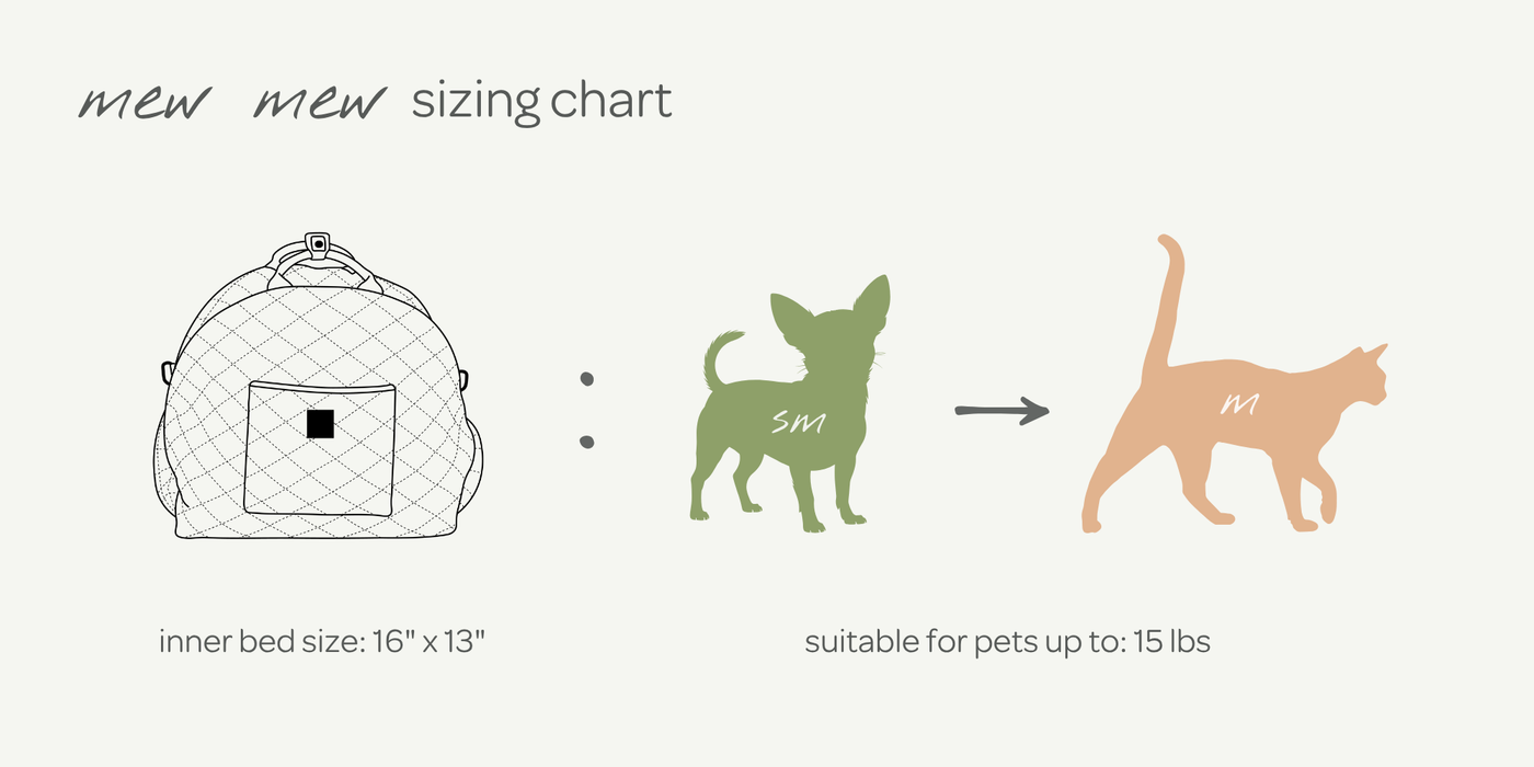 mew mew travel pet bed