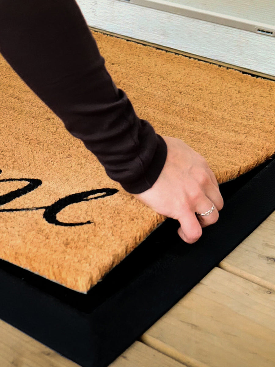 Rectangular coir doormat refill insert