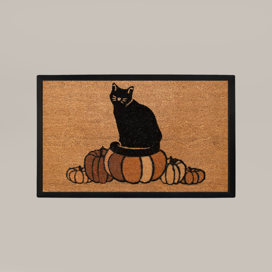 pumpkin+cat rectangular doormat set - 4C&D Home Furnishings