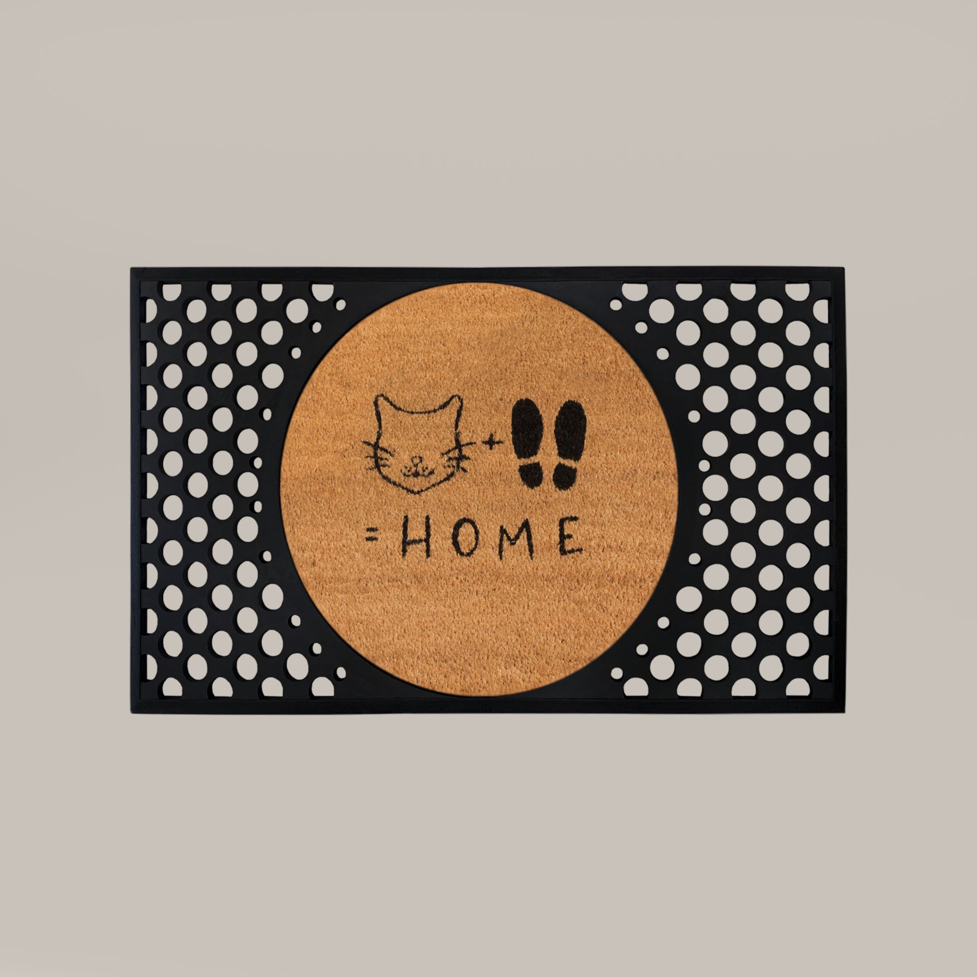 cat+feet=home round convertible entrance doormat set - 4C&D Home Furnishings