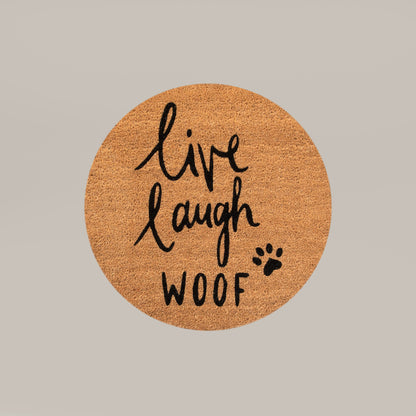 live laugh woof round refill - 4C&D Home Furnishings
