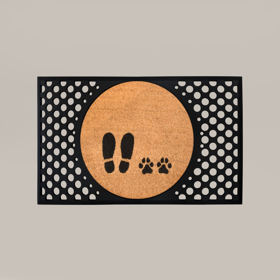foot+paw round doormat set - 4C&D Home Furnishings