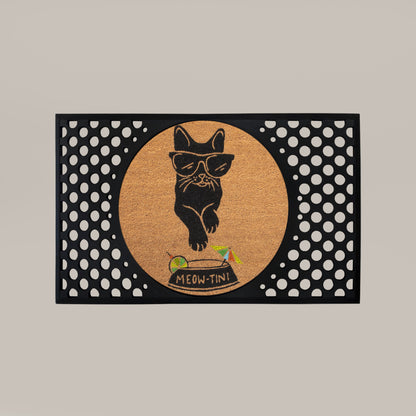 meowtini round doormat set - 4C&D Home Furnishings