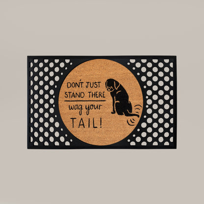 wag your tail round convertible entrance doormat set - 4C&D Home Furnishings