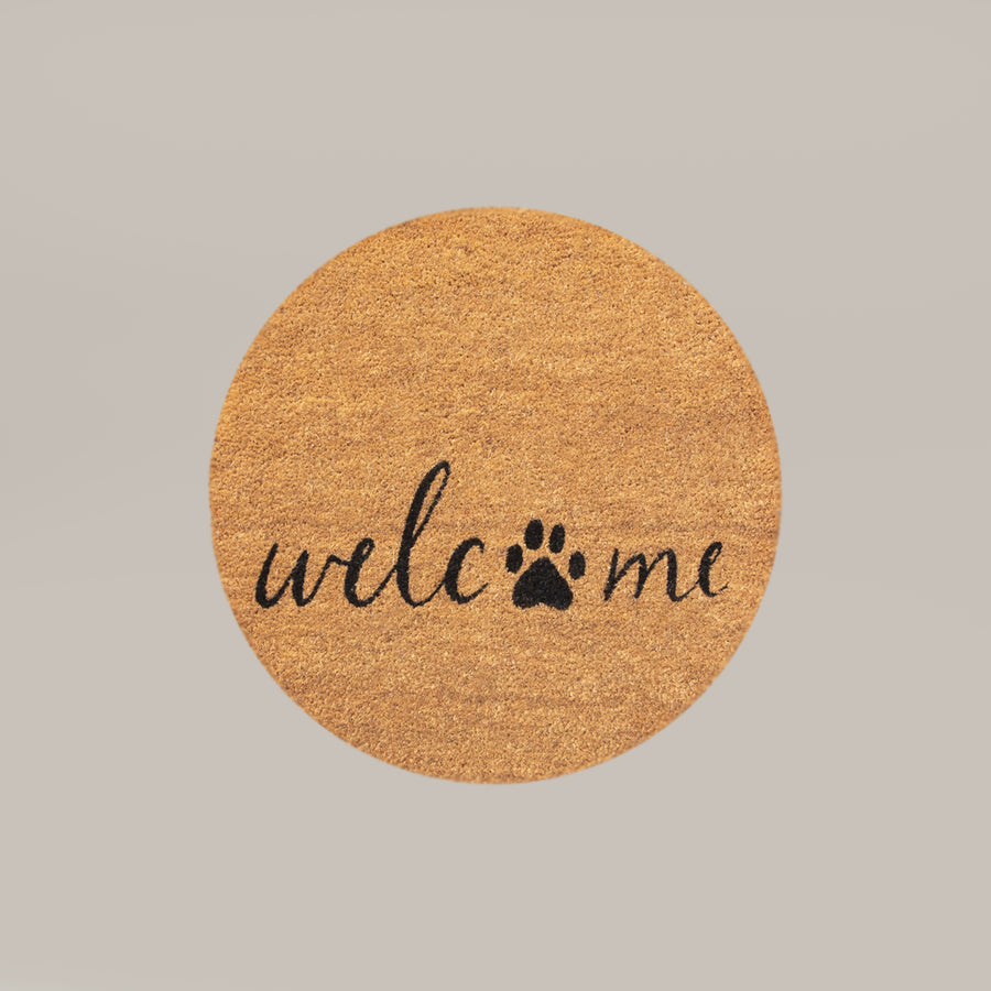 welcome + paw round coir refill - 4C&D Home Furnishings