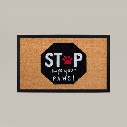 stop, wyps rectangular doormat set - 4C&D Home Furnishings