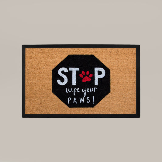 stop, wyps rectangular doormat set - 4C&D Home Furnishings